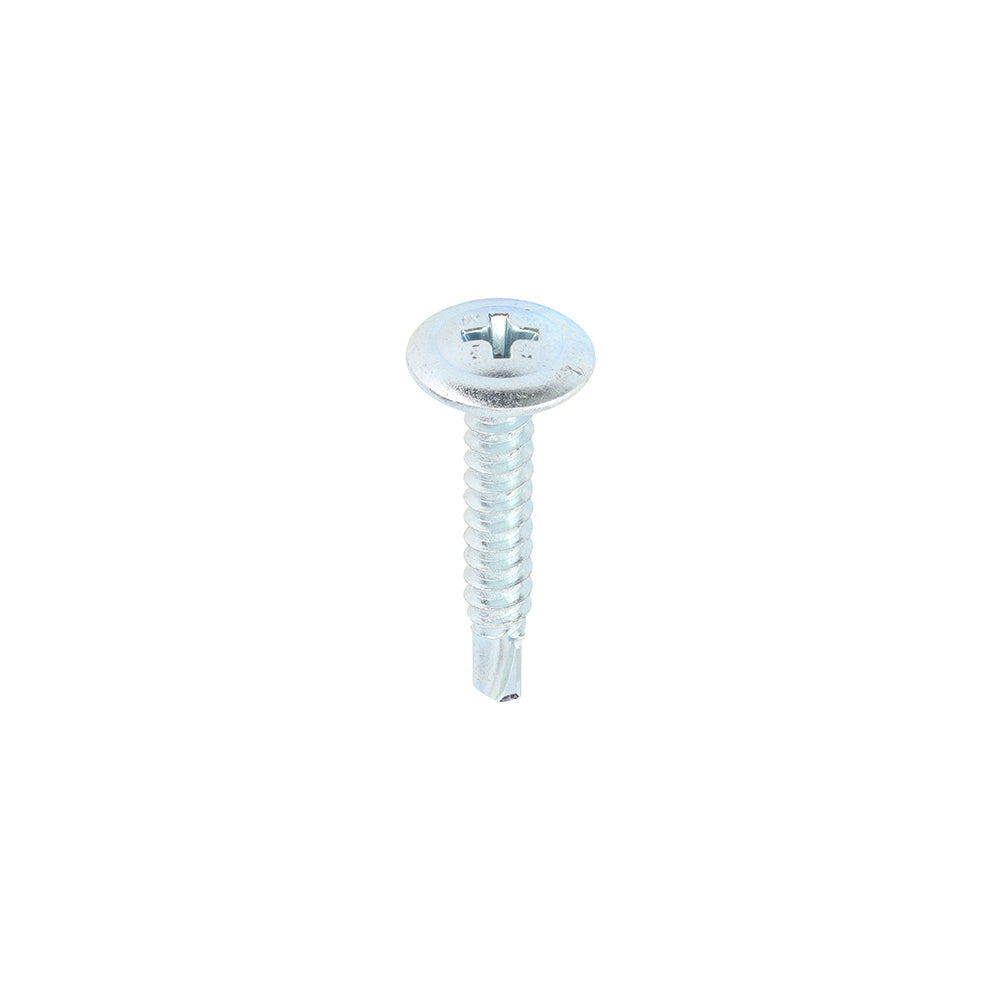 Metal Construction Sheet & Framing Screws - PH - Wafer - Self-Drilling - Zinc - 4.2 x 25 - Box of 1000