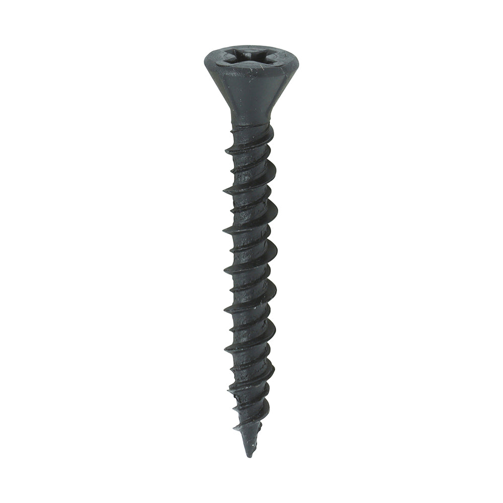Drywall Dense Board Screws - PH - Reduced Countersunk - High-Low Thread - Black - 3.9 x 30 - Box of 1000