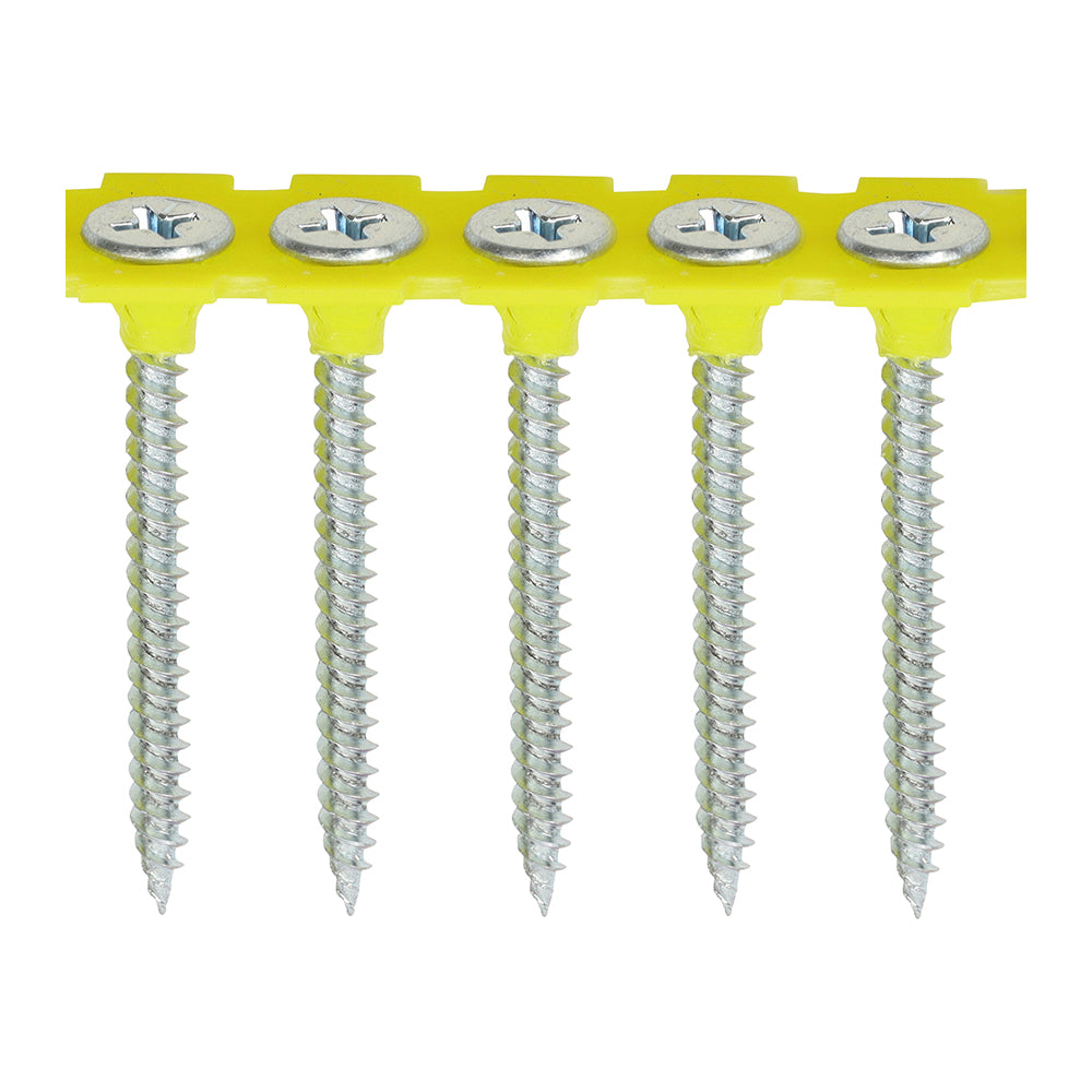 Collated Drywall Screws - PH - Bugle - Fine Thread - Zinc - 3.5 x 32 - Box of 1000