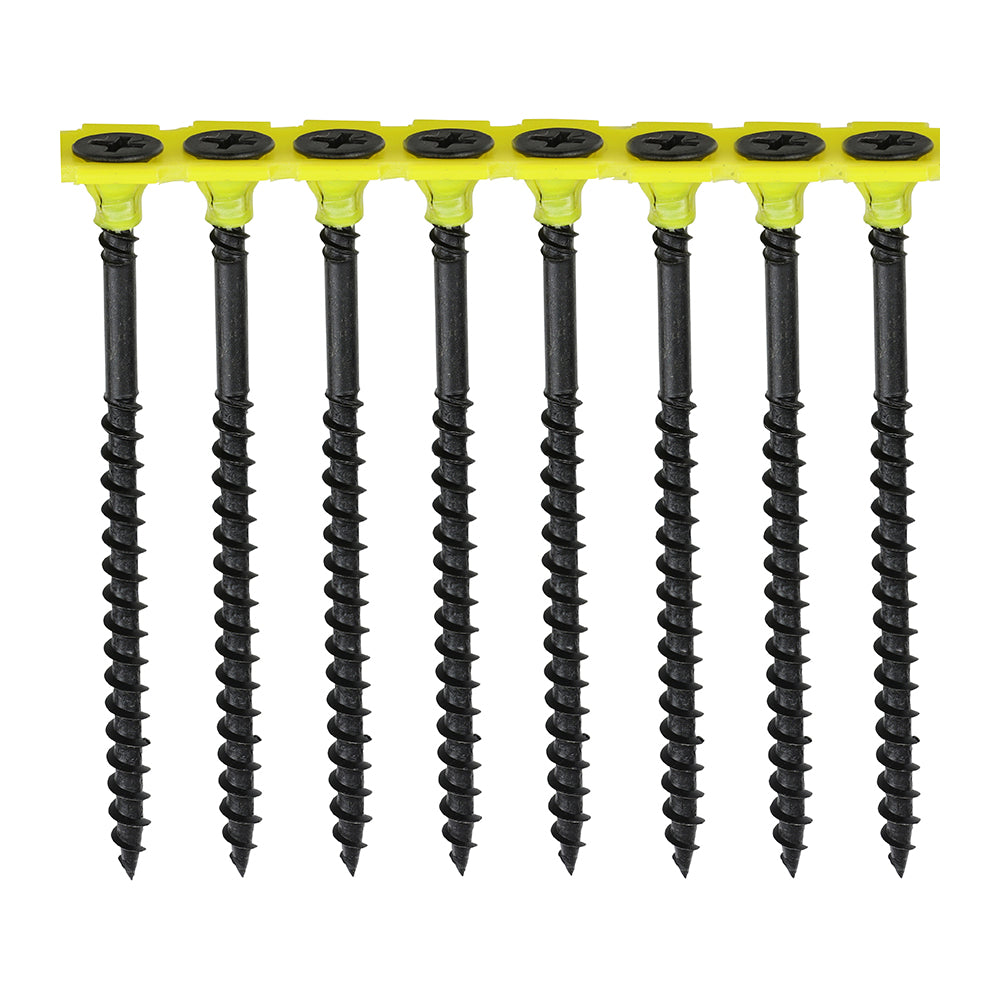 Collated Drywall Screws - PH - Bugle - Coarse Thread - Black - 3.5 x 38 - Box of 1000
