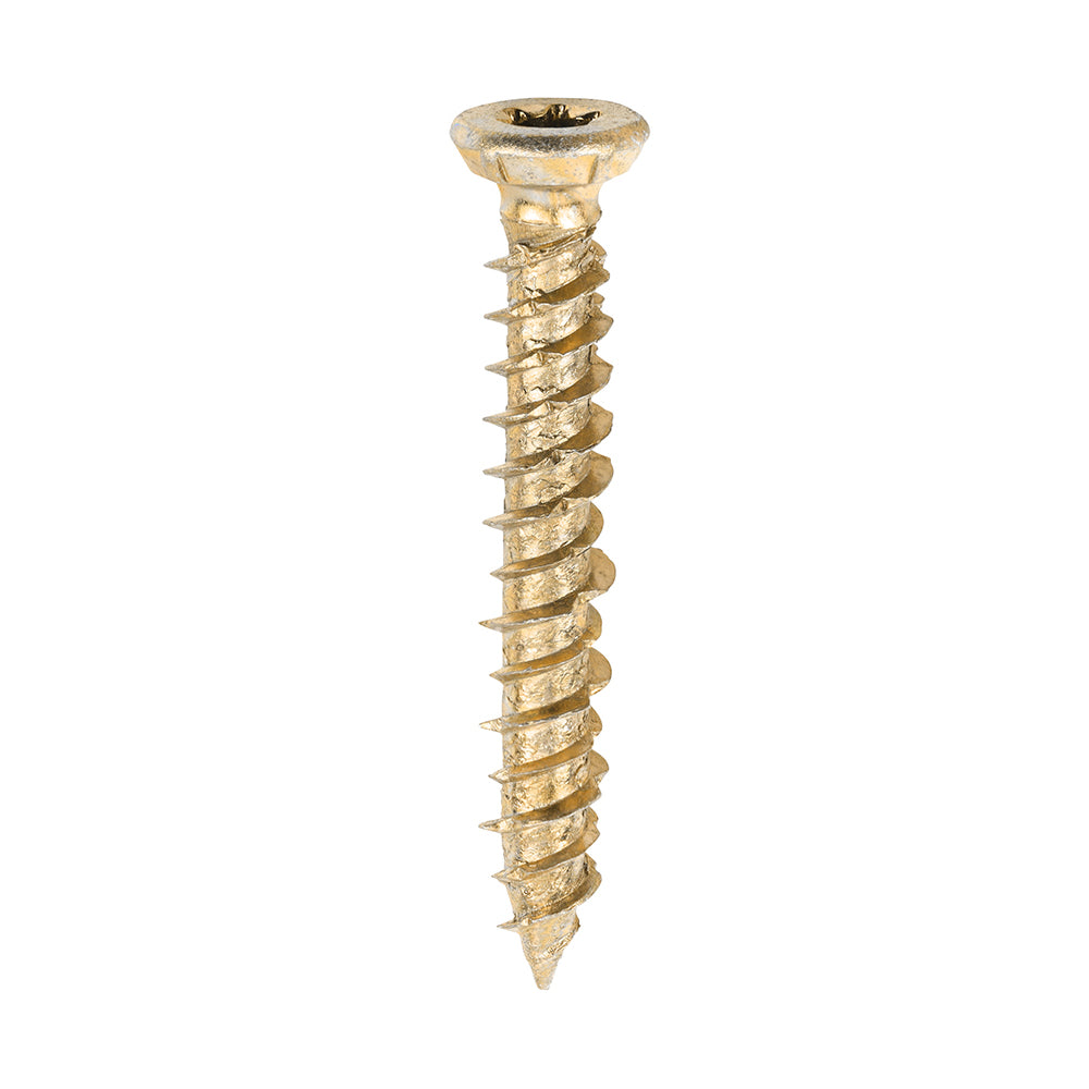 Concrete Screws - TX - Flat Countersunk - Yellow - 7.5 x 50 - Box of 100