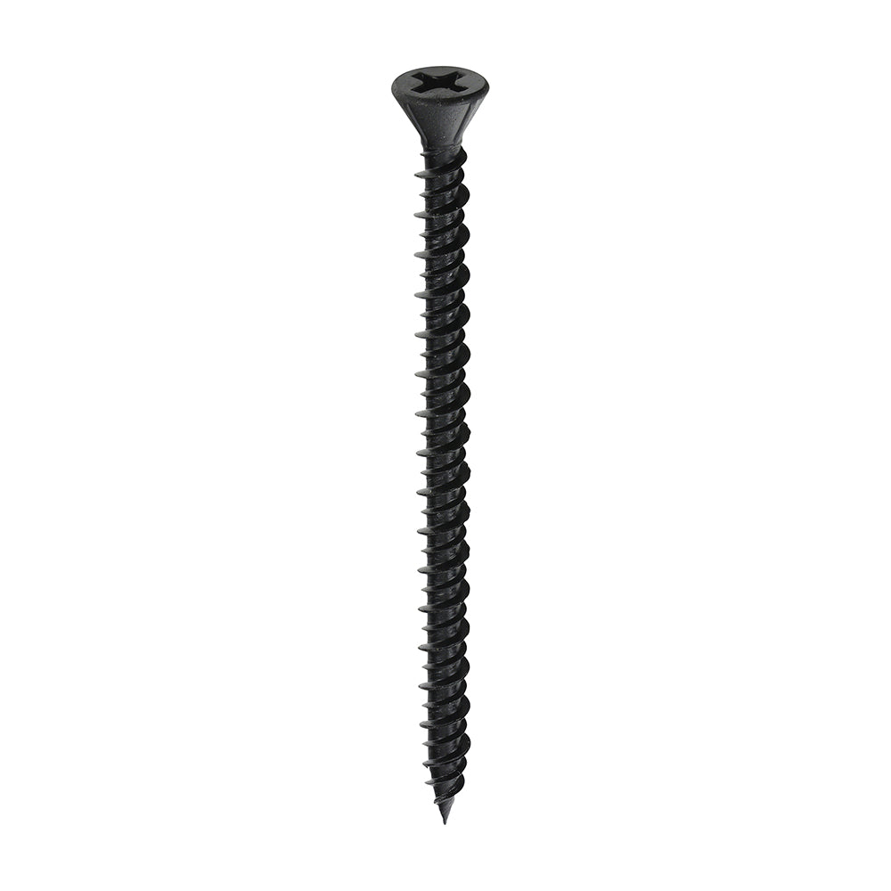 Drywall Dense Board Screws - PH - Reduced Countersunk - High-Low Thread - Black - 3.9 x 55 - Box of 1000
