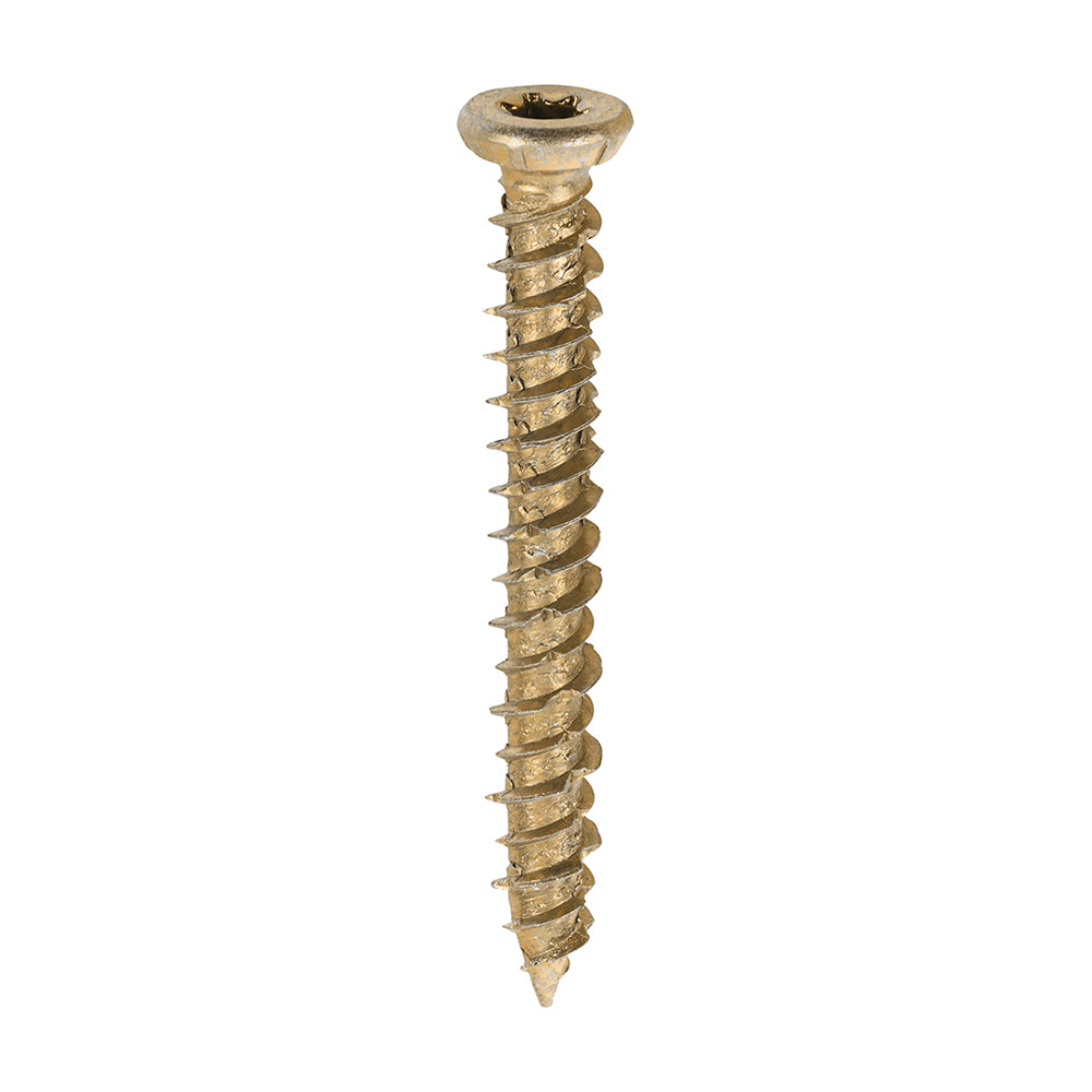 Concrete Screws - TX - Flat Countersunk - Yellow - 7.5 x 60 - Box of 100
