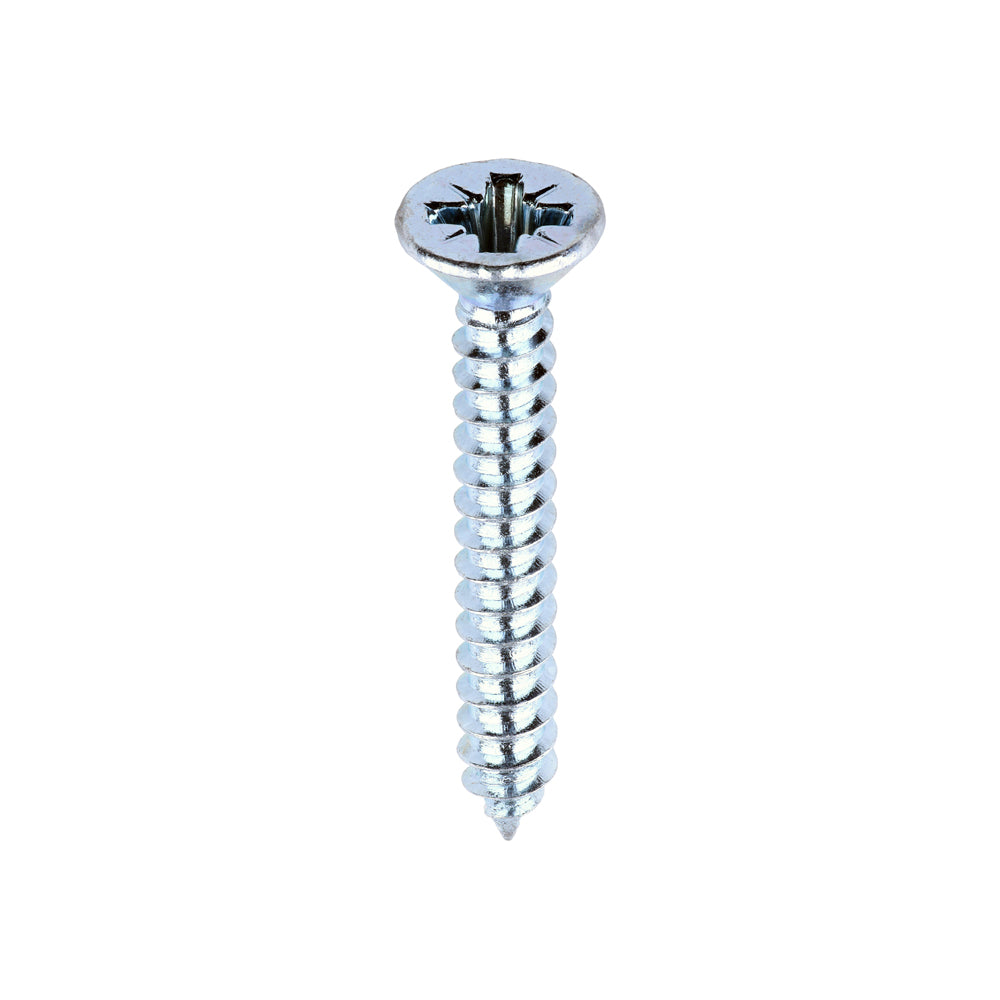Self-Tapping Screws - PZ - Countersunk - Zinc - 6 x 1 - Box of 200