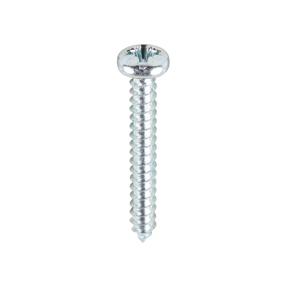 Self-Tapping Screws - PZ - Pan - Zinc - 6 x 1 - Box of 200