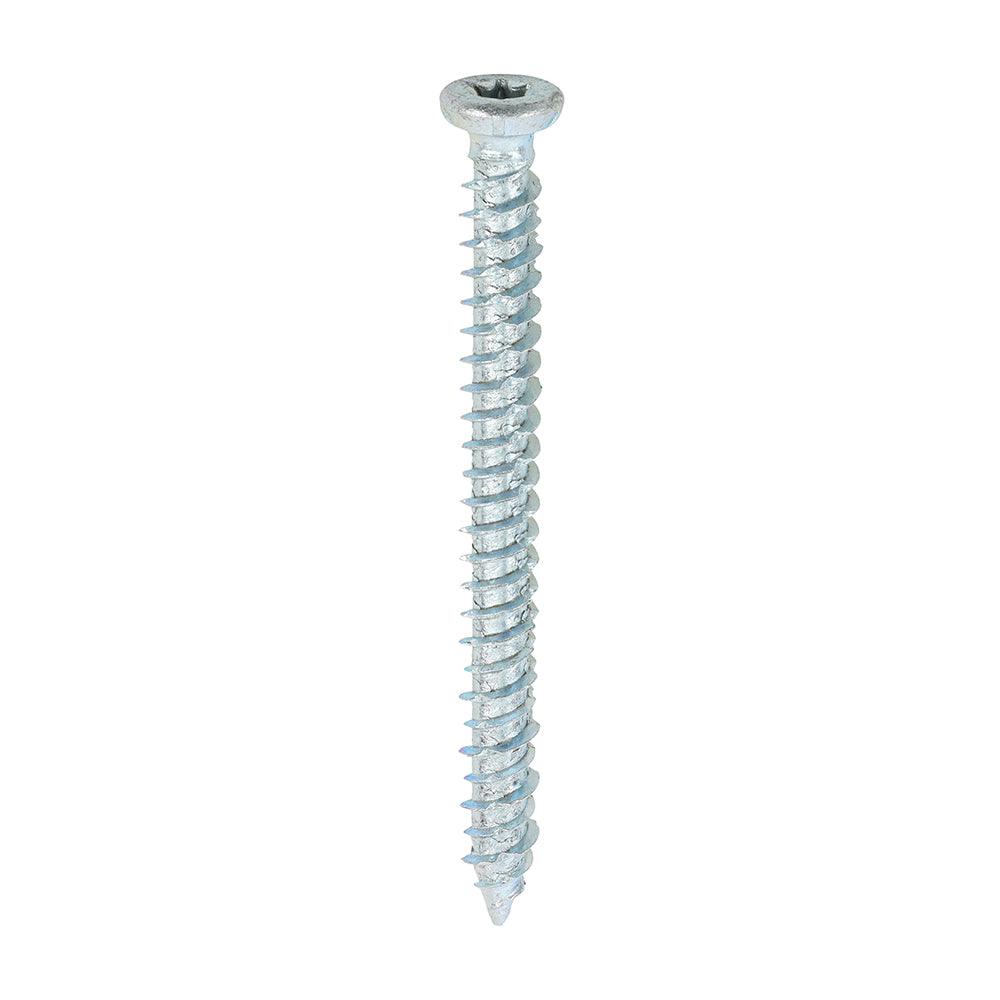 Concrete Screws - TX - Flat Countersunk - Zinc - 7.5 x 80 - Box of 100