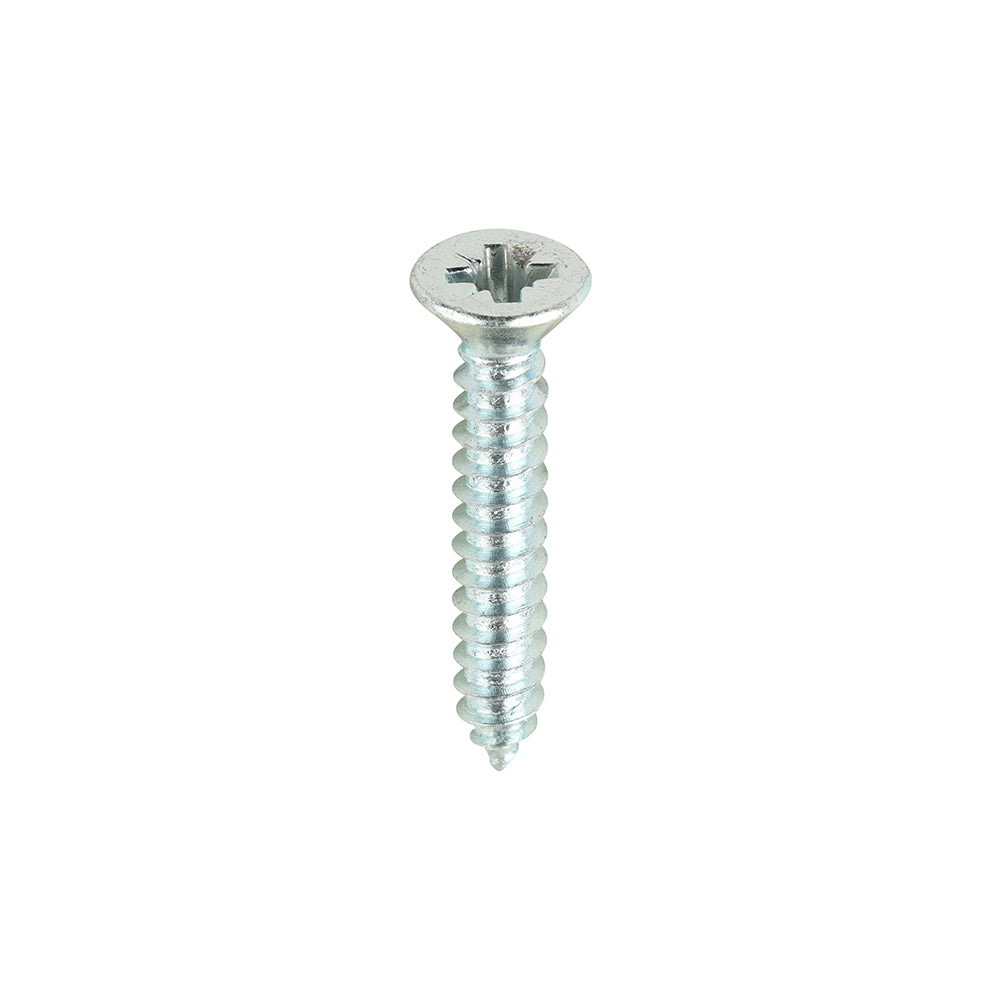 Self-Tapping Screws - PZ - Countersunk - Zinc - 8 x 1 - Box of 200