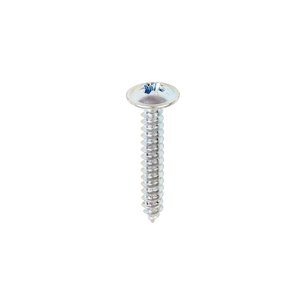 Metal Tapping Screws - PZ - Flange - Self-Tapping - Zinc - 8 x 1 - Box of 200
