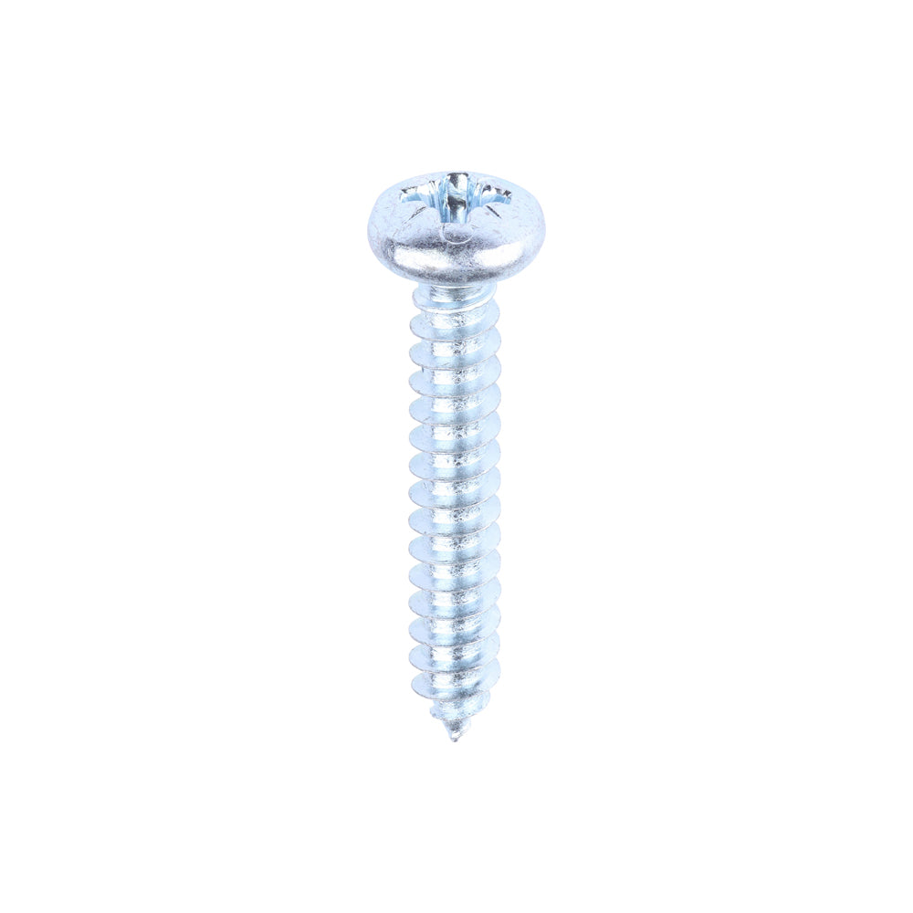 Self-Tapping Screws - PZ - Pan - Zinc - 8 x 1 - Box of 200