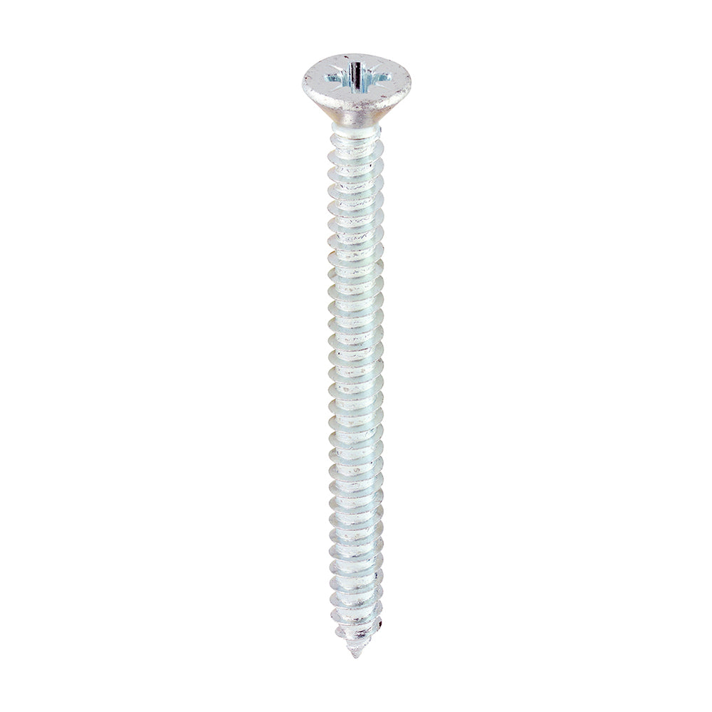 Self-Tapping Screws - PZ - Countersunk - Zinc - 8 x 2 - Box of 200
