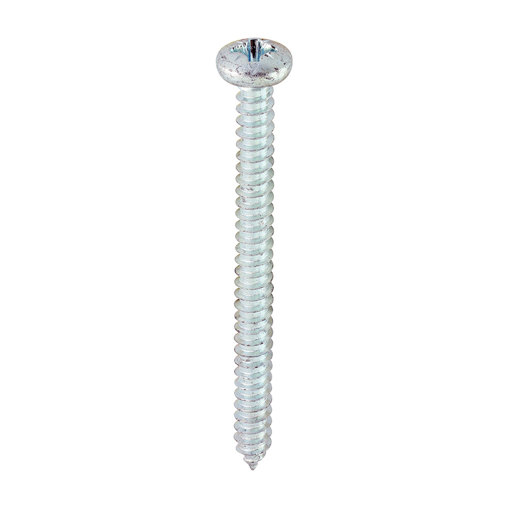 Self-Tapping Screws - PZ - Pan - Zinc - 8 x 2 - Box of 200