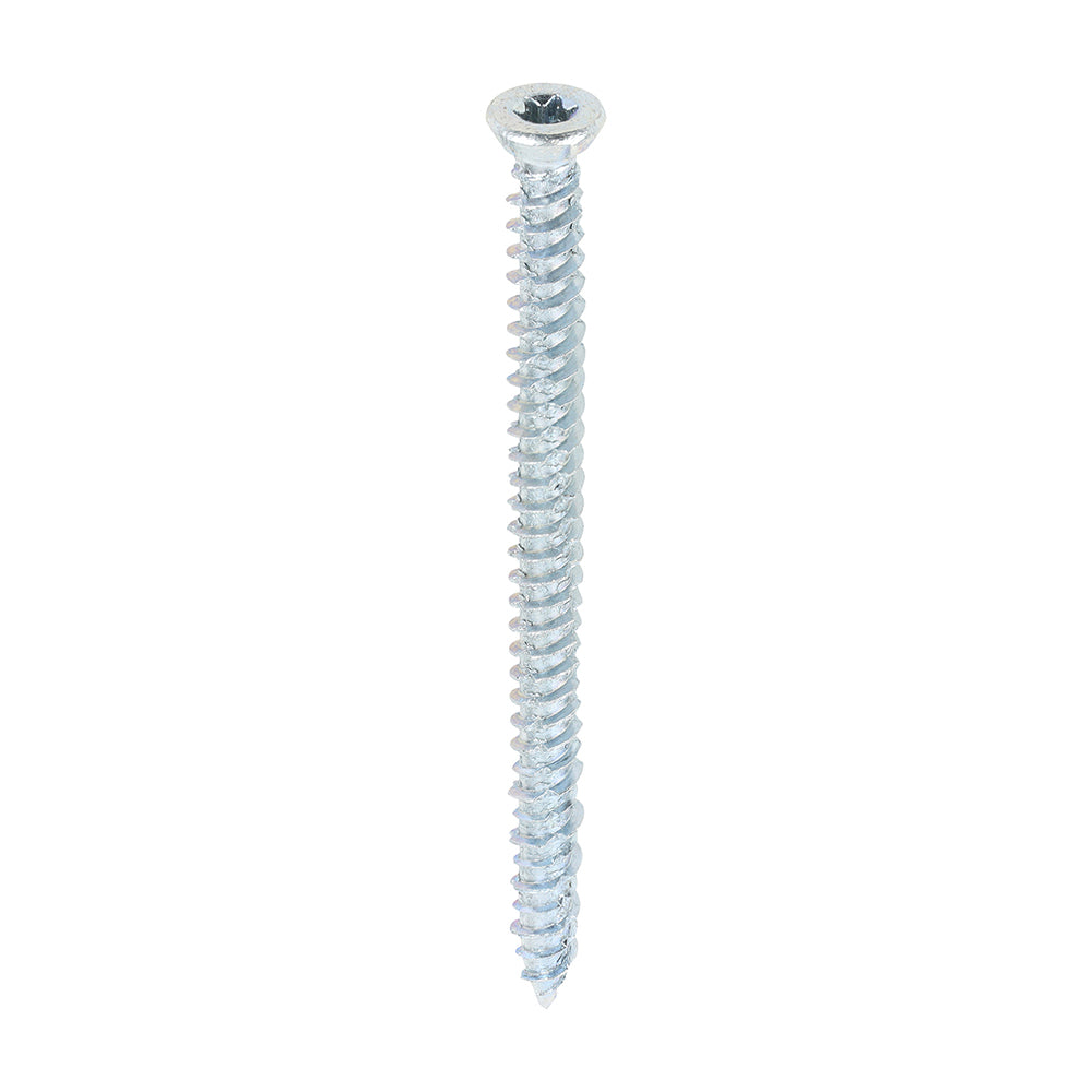 Concrete Screws - TX - Flat Countersunk - Zinc - 7.5 x 100 - Box of 100