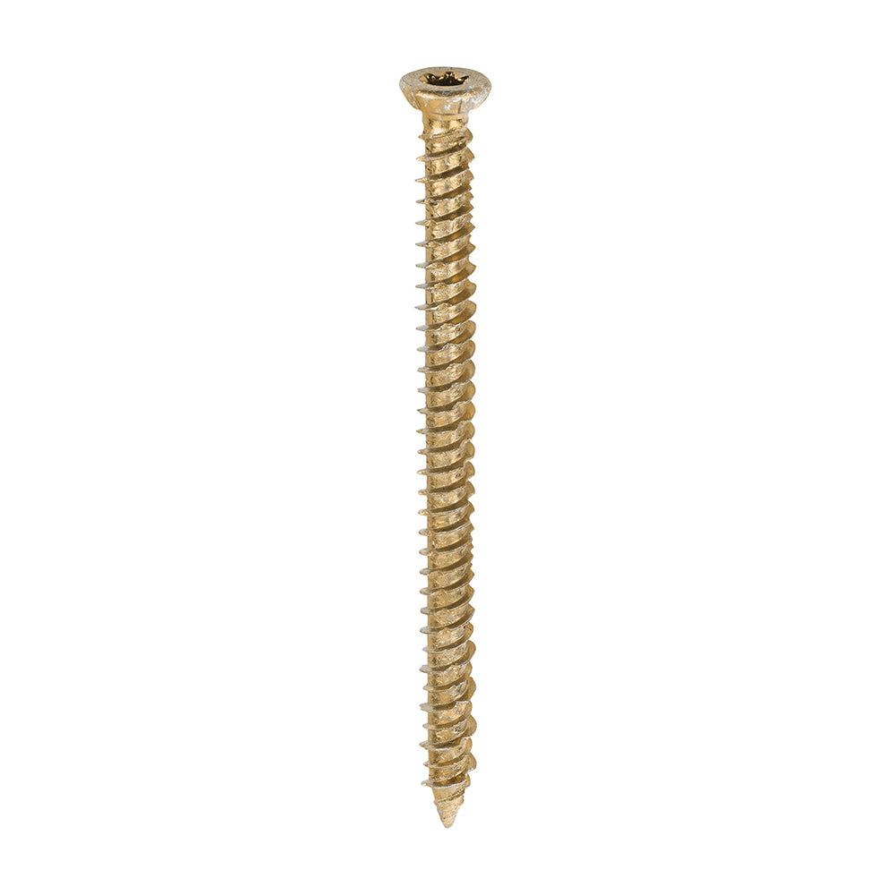 Concrete Screws - TX - Flat Countersunk - Yellow - 7.5 x 100 - Box of 100