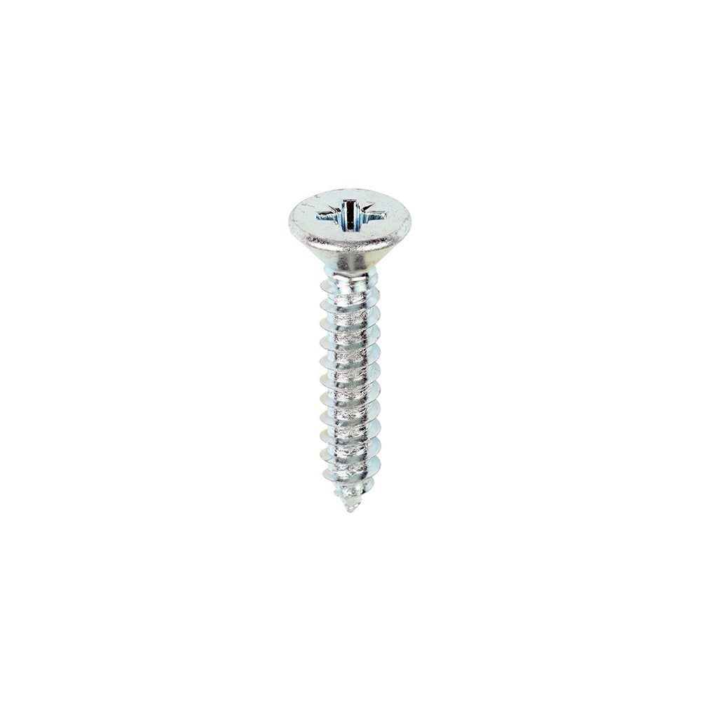 Self-Tapping Screws - PZ - Countersunk - Zinc - 10 x 1 - Box of 200