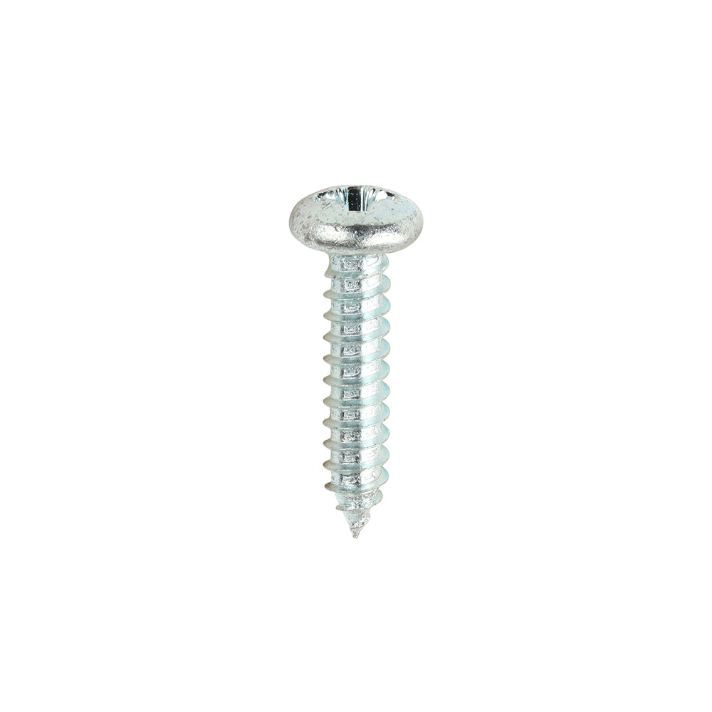 Self-Tapping Screws - PZ - Pan - Zinc - 10 x 1 - Box of 200