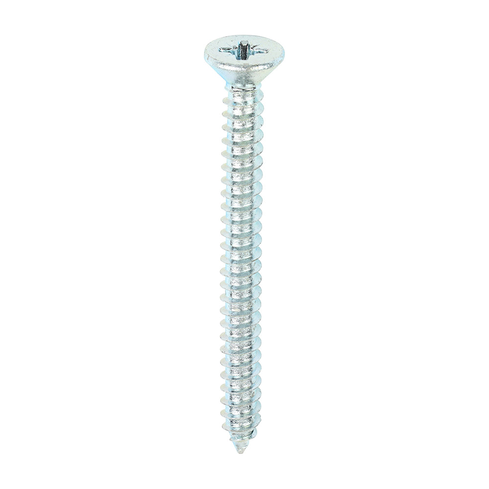 Self-Tapping Screws - PZ - Countersunk - Zinc - 10 x 2 - Box of 200
