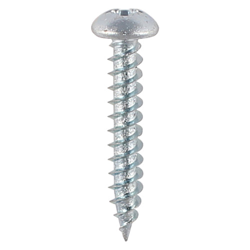 Twin-Threaded Woodscrews - PZ - Round - Zinc - 4 x 5/8 - Box of 200