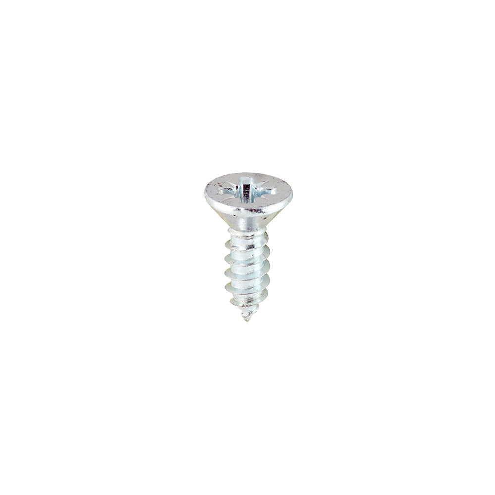 Self-Tapping Screws - PZ - Countersunk - Zinc - 6 x 1/2 - Box of 200