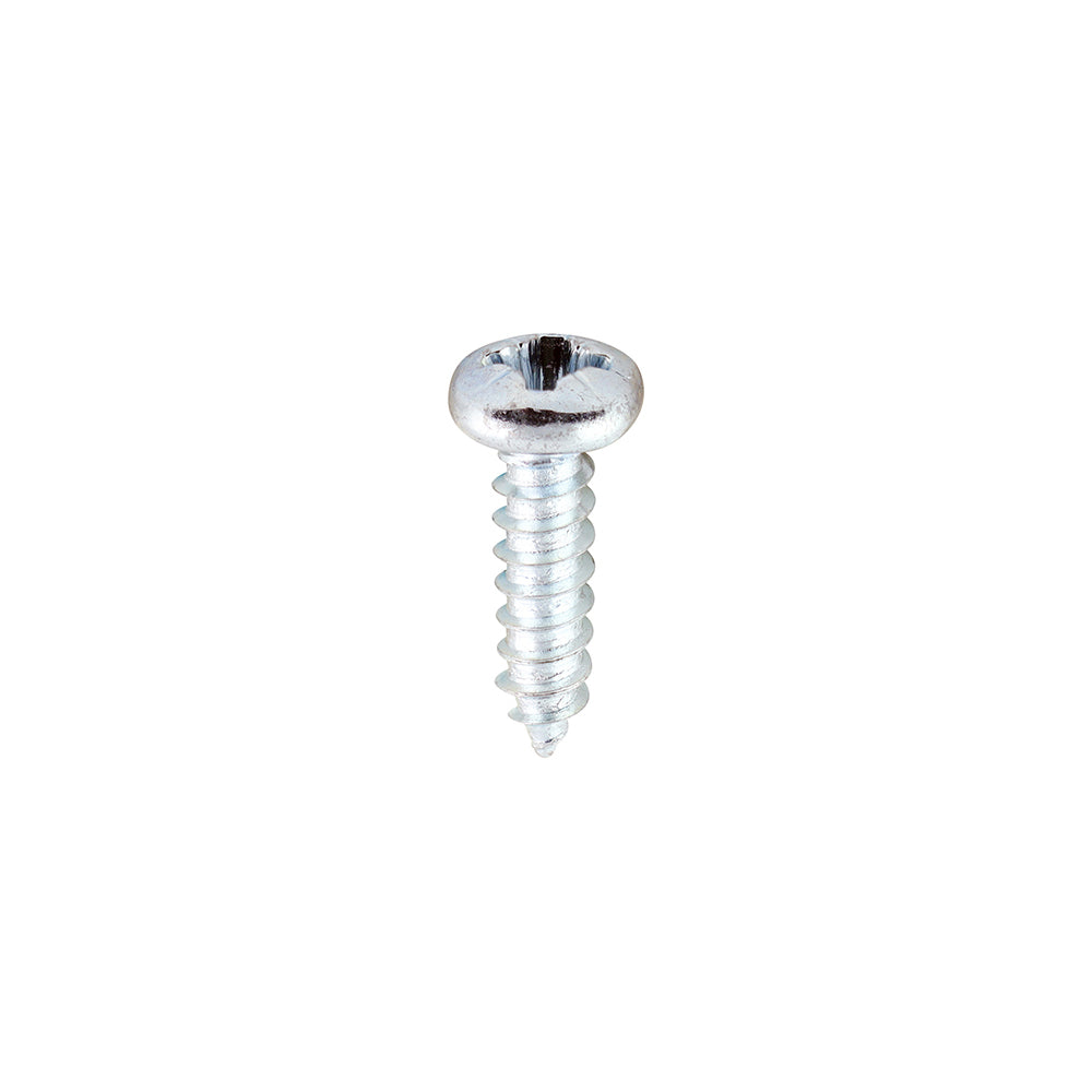 Self-Tapping Screws - PZ - Pan - Zinc - 6 x 1/2 - Box of 200