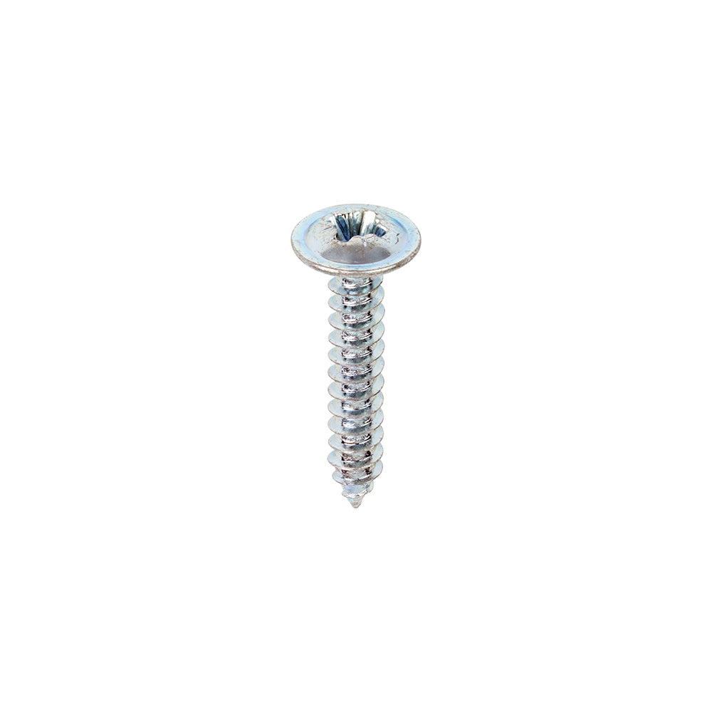 Metal Tapping Screws - PZ - Flange - Self-Tapping - Zinc - 6 x 3/4 - Box of 200