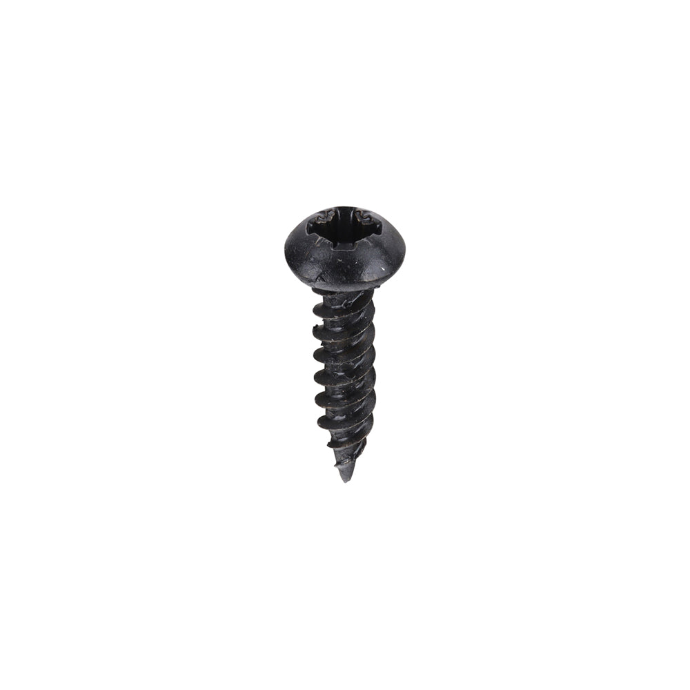 Blackjax Woodscrews - PZ - Round - Black Organic - 6 x 5/8 - Box of 200