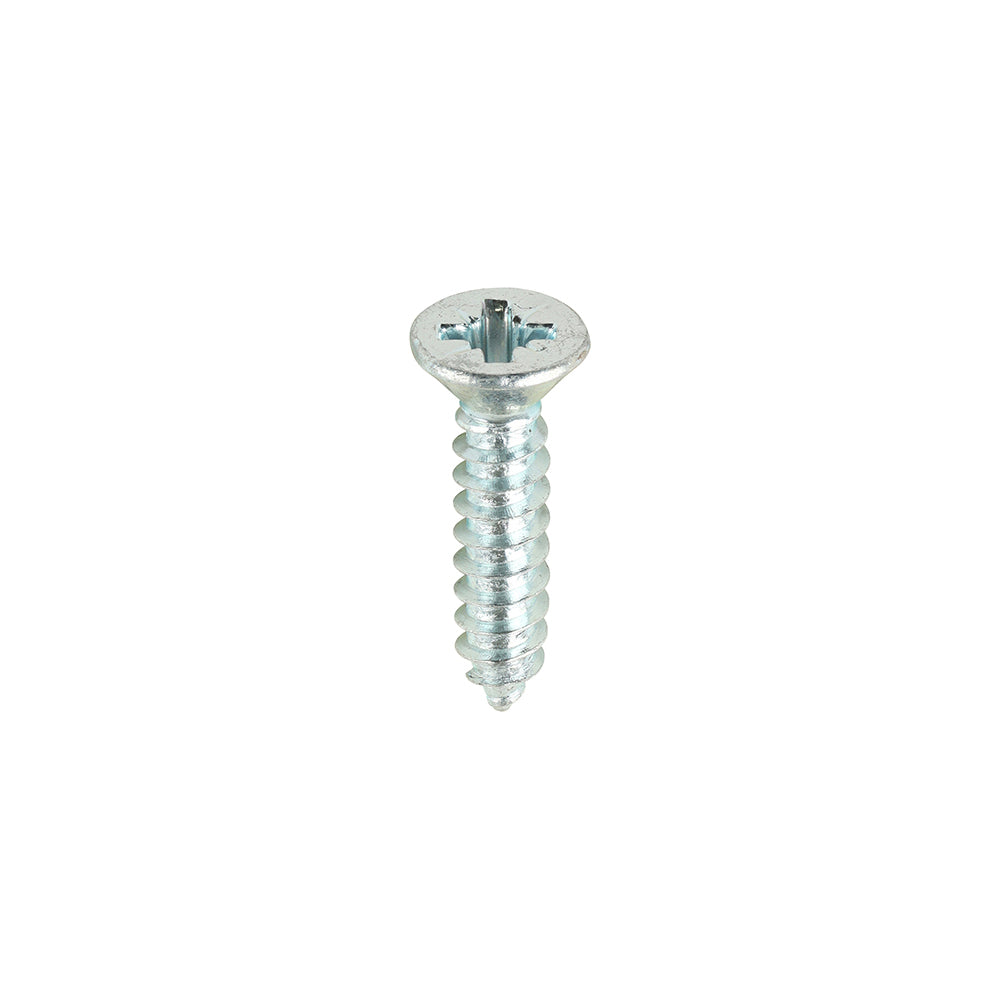 Self-Tapping Screws - PZ - Countersunk - Zinc - 8 x 3/4 - Box of 200