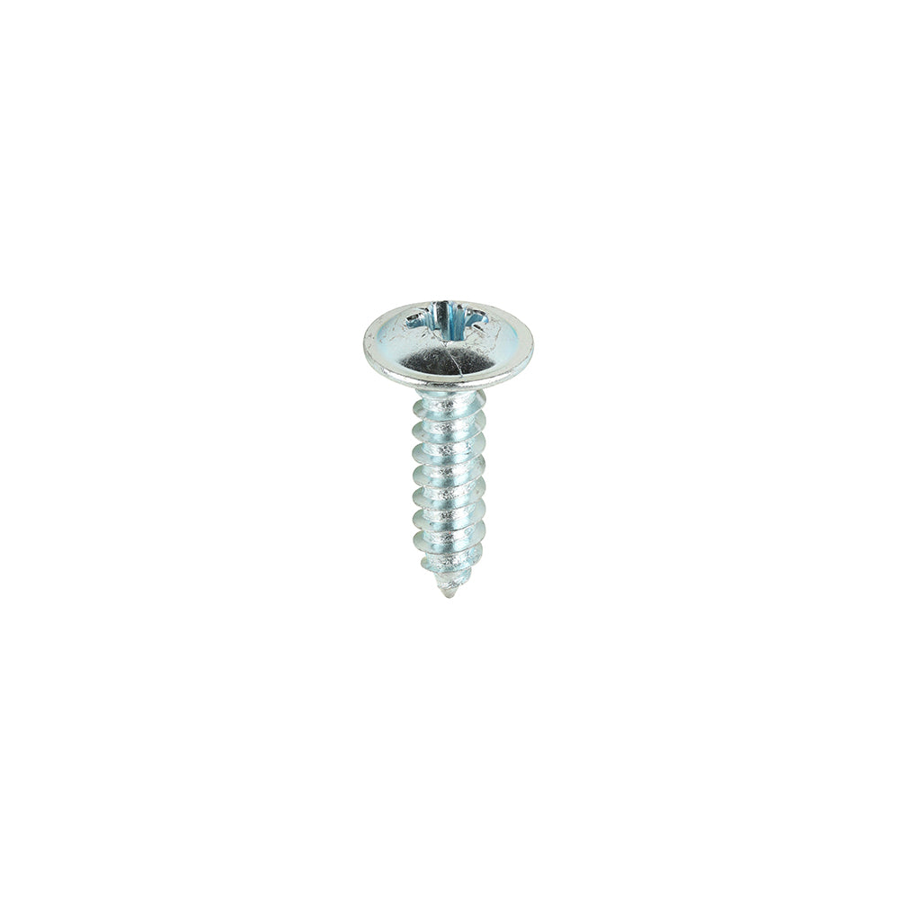 Metal Tapping Screws - PZ - Flange - Self-Tapping - Zinc - 8 x 5/8 - Box of 200