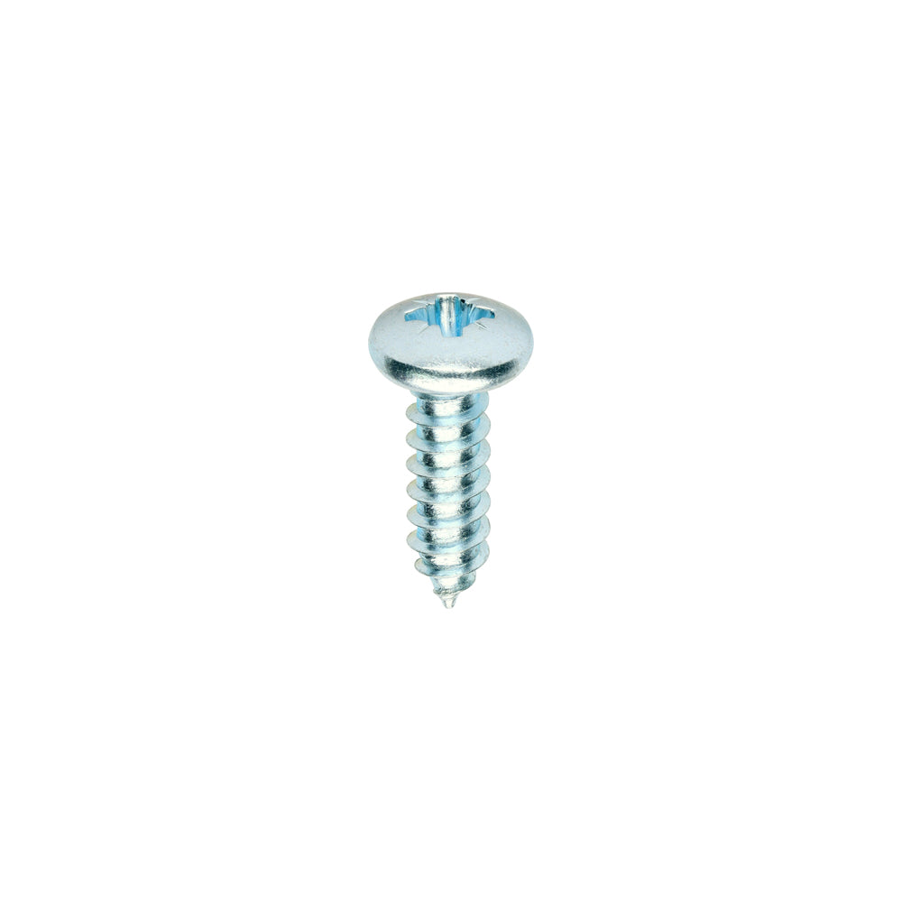 Metal Tapping Screws - PZ - Pan - Self-Tapping - Zinc - 10 x 5/8 - Box of 200