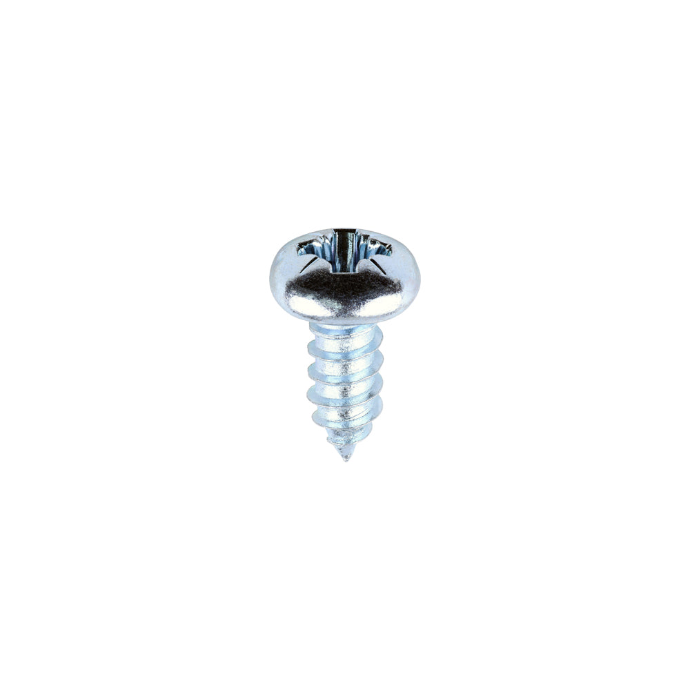 Metal Tapping Screws - PZ - Pan - Self-Tapping - Zinc - 12 x 1/2 - Box of 200