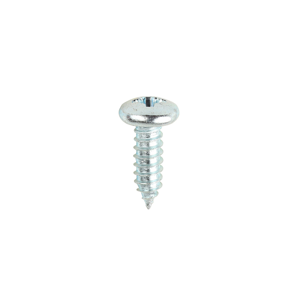 Metal Tapping Screws - PZ - Pan - Self-Tapping - Zinc - 14 x 3/4 - Box of 200