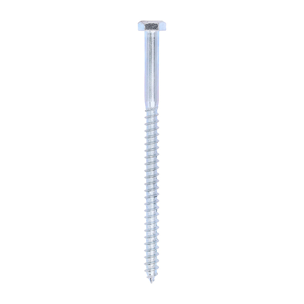 Coach Screws - Hex - Zinc - 6.0 x 100 - Box of 200