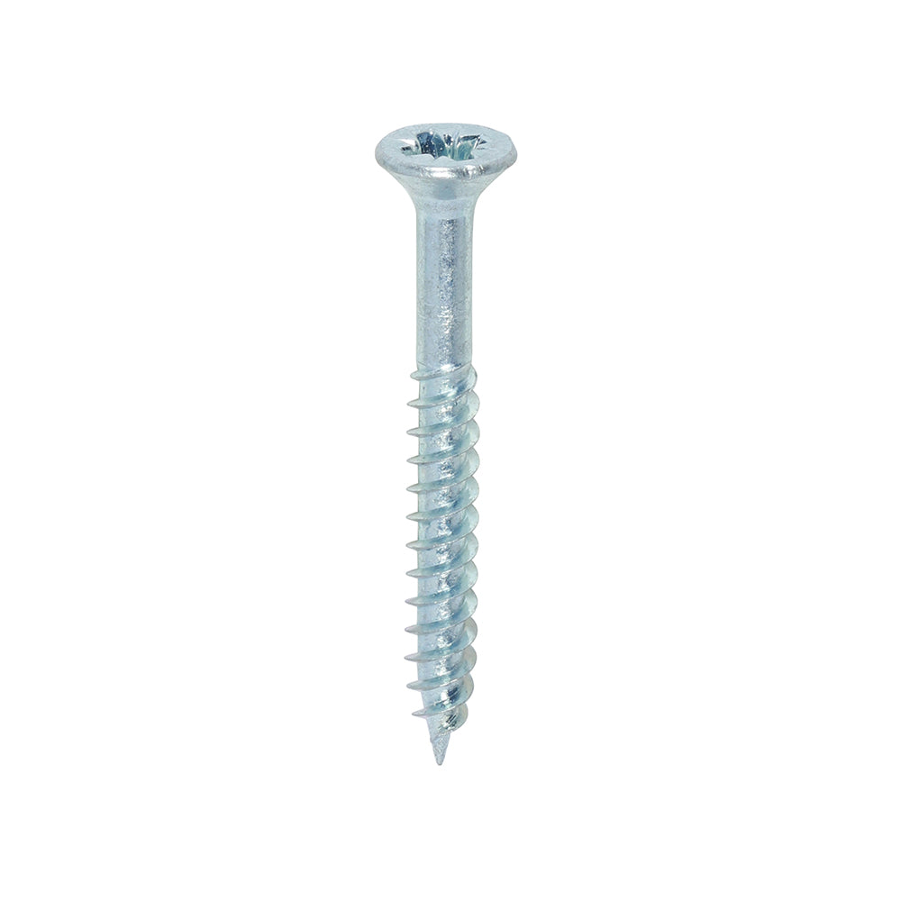 Twin-Threaded Woodscrews - PZ - Double Countersunk - Zinc - 6 x 1 1/4 - Box of 200