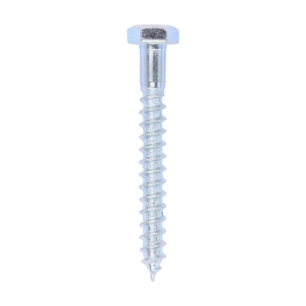 Coach Screws - Hex - Zinc - 6.0 x 50 - Box of 200