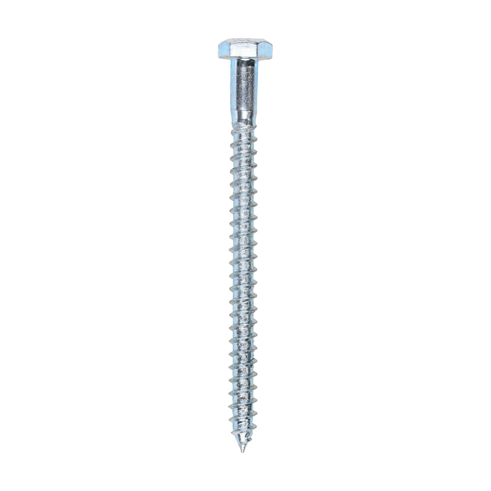 Coach Screws - Hex - Zinc - 6.0 x 80 - Box of 100