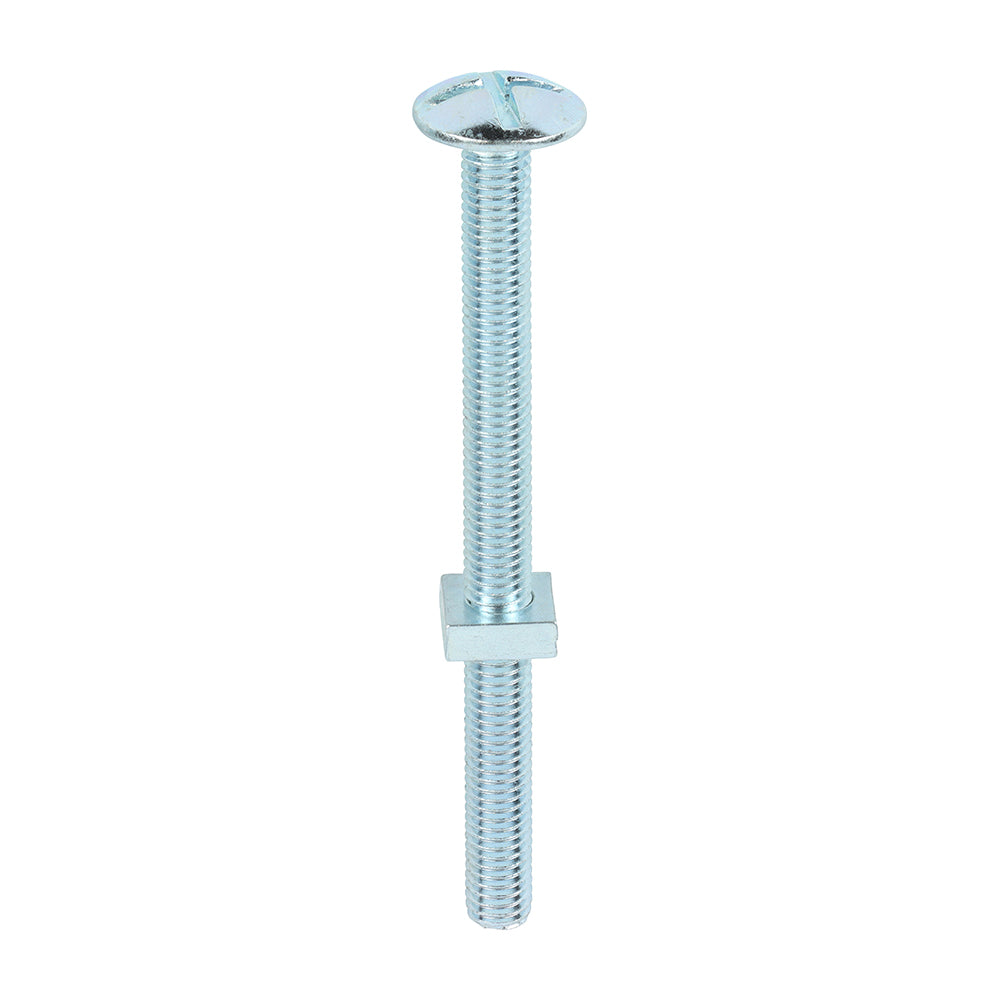 Roofing Bolts with Square Nuts - Zinc - M8 x 100 - Box of 50