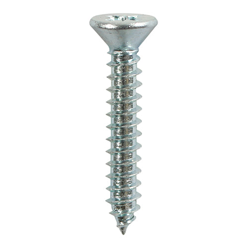 Self-Tapping Screws - PZ - Countersunk - Zinc - 8 x 1 1/2 - TIMpac of 14