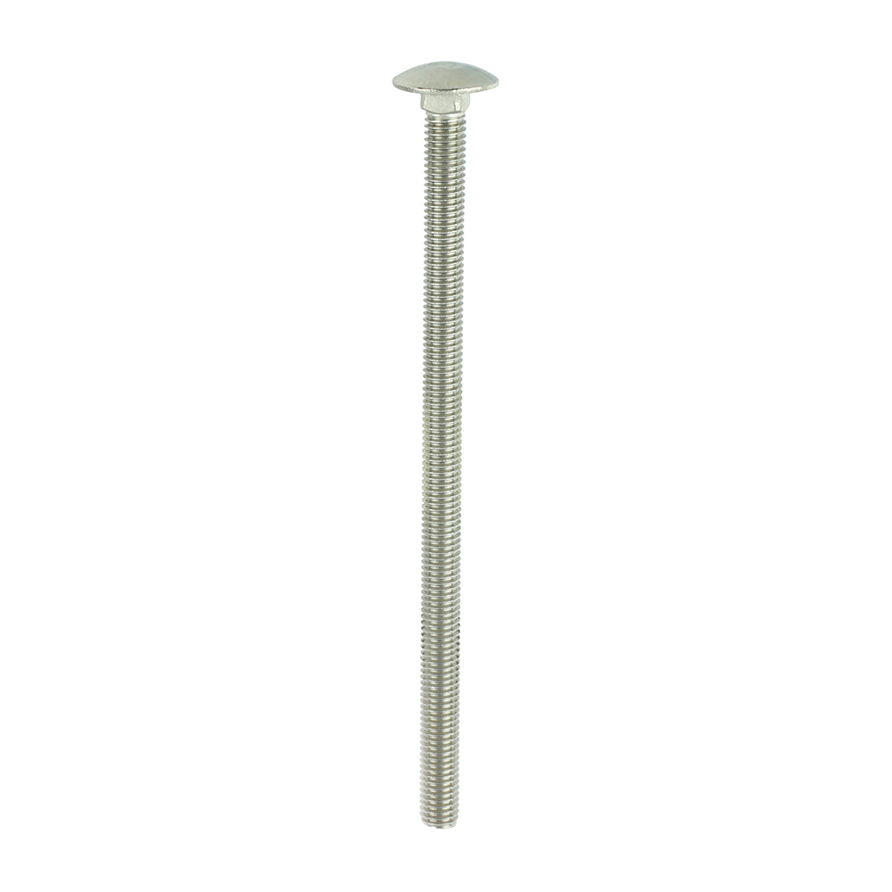Carriage Bolts - A2 Stainless Steel - M8 x 150 - Bag of 5