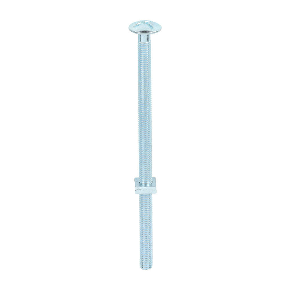 Roofing Bolts with Square Nuts - Zinc - M8 x 160 - Box of 50