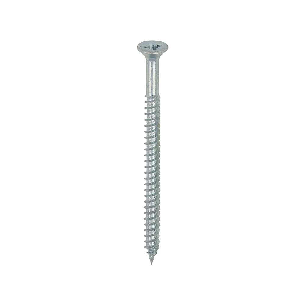 Twin-Threaded Woodscrews - PZ - Double Countersunk - Zinc - 8 x 2 1/2 - Box of 200