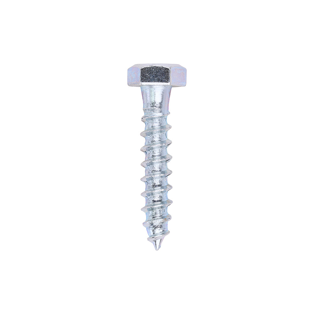 Coach Screws - Hex - Zinc - 8.0 x 40 - Box of 200
