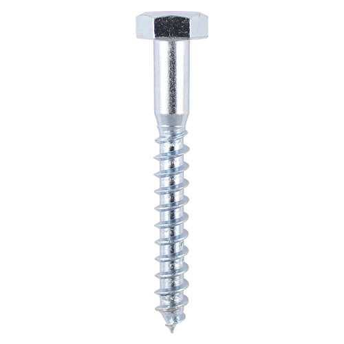 Coach Screws - Hex - Zinc - 8.0 x 60 - TIMbag of 65