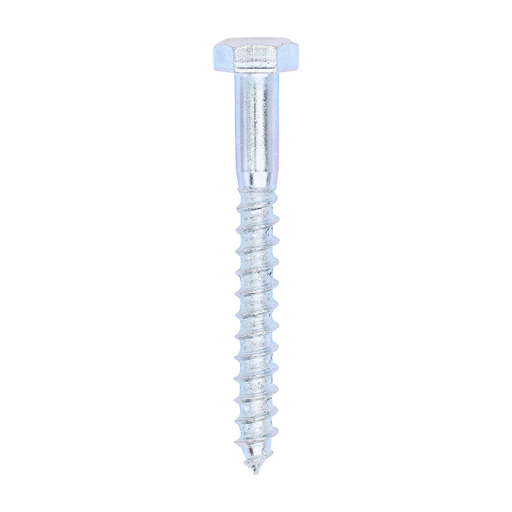 Coach Screws - Hex - Zinc - 8.0 x 70 - Box of 100