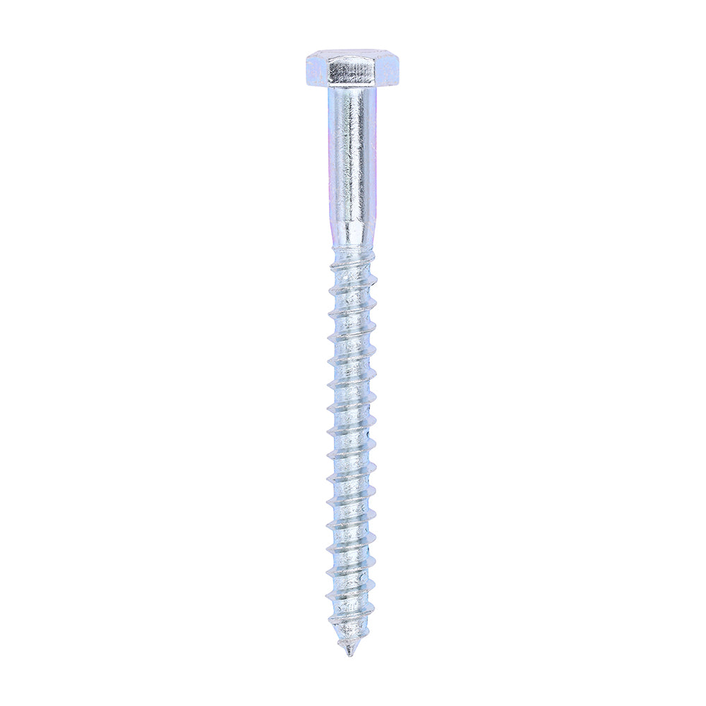 Coach Screws - Hex - Zinc - 8.0 x 90 - Box of 50