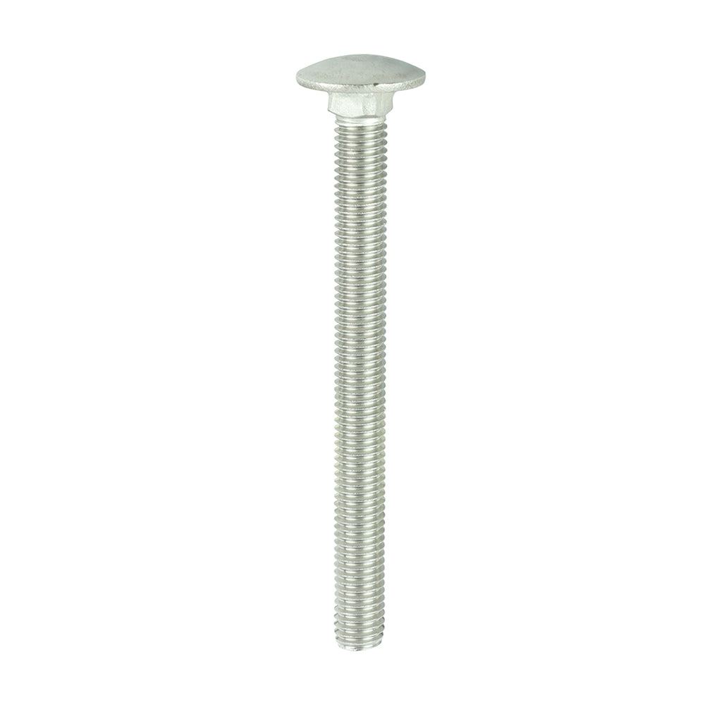 Carriage Bolts - A2 Stainless Steel - M10 x 110 - Bag of 5