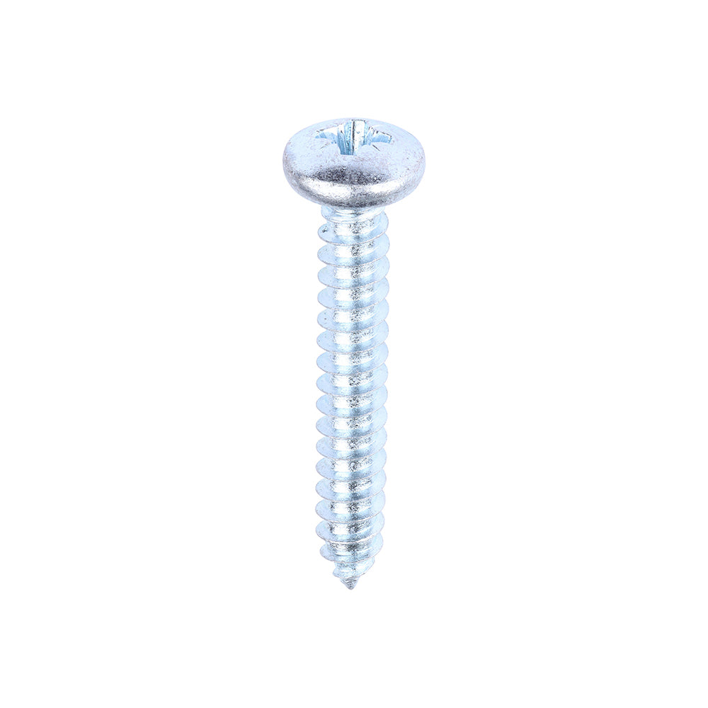 Self-Tapping Screws - PZ - Pan - Zinc - 10 x 1 1/4 - Box of 200