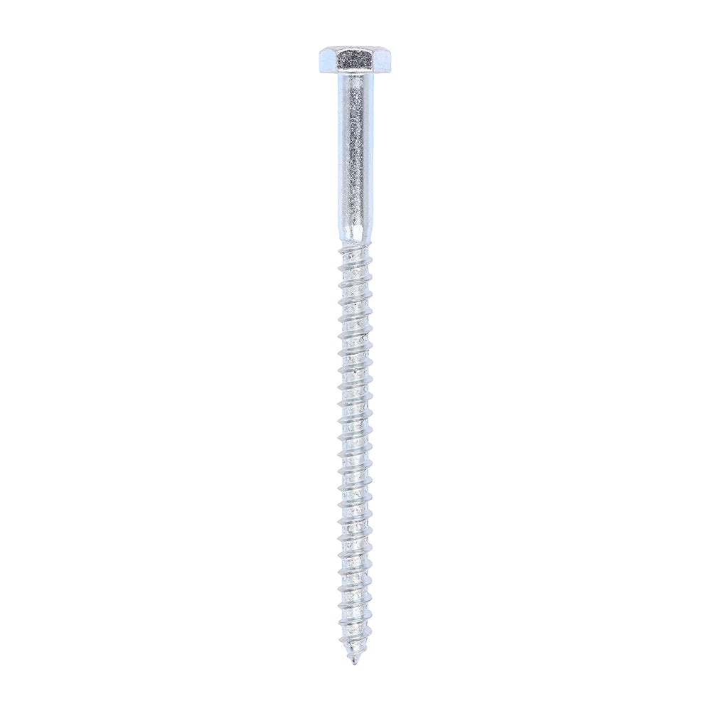 Coach Screws - Hex - Zinc - 10.0 x 160 - Box of 25