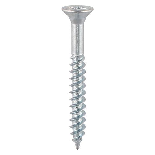 Twin-Threaded Woodscrews - PZ - Double Countersunk - Zinc - 10 x 2 1/4 - Box of 200