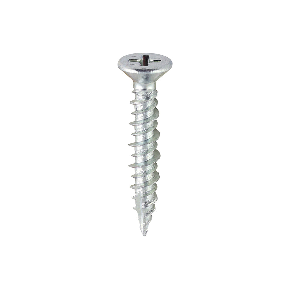 Window Fabrication Screws - Countersunk - PH - High-Low Thread - Slash Point - Zinc - 4.3 x 25 - Box of 1000