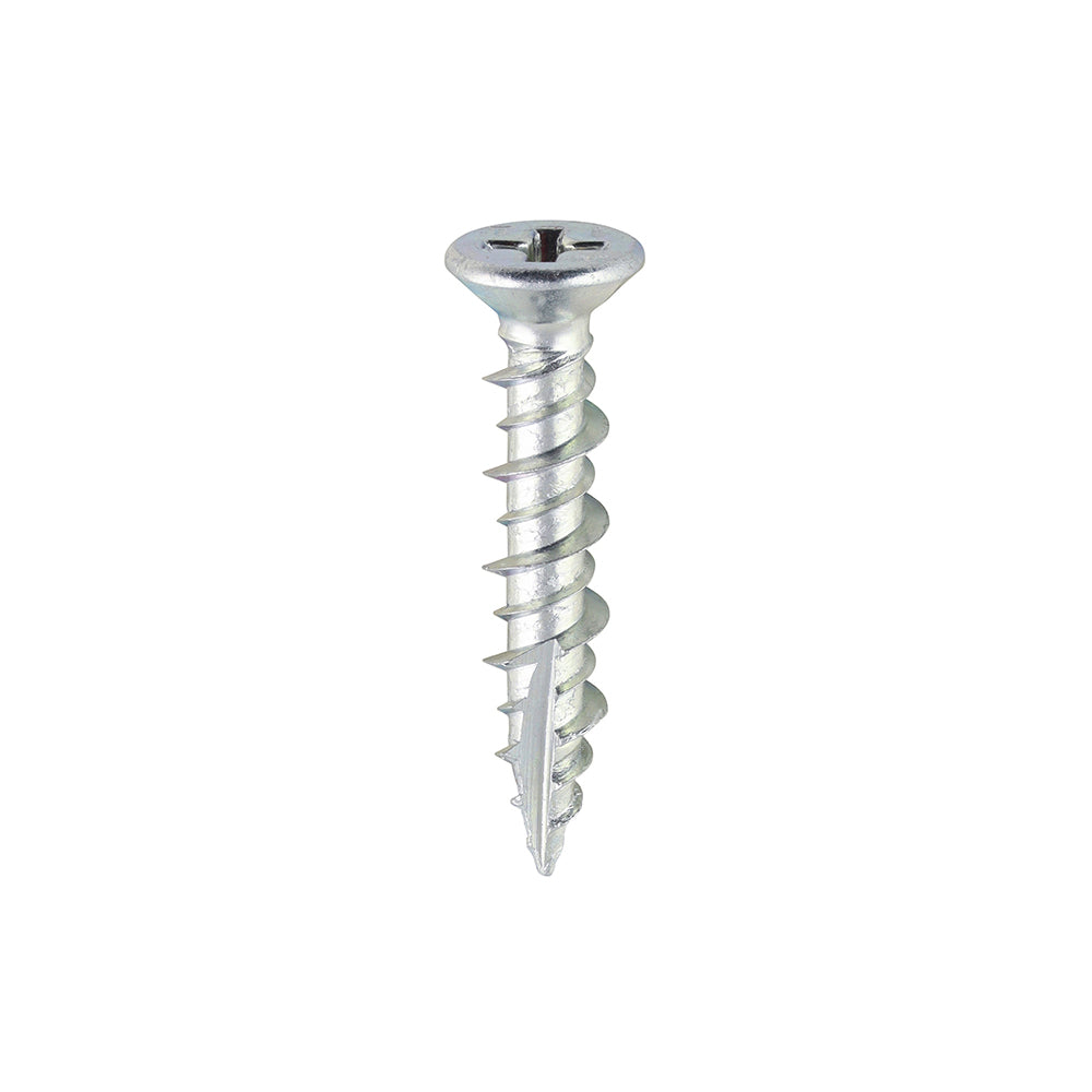 Window Fabrication Screws - Countersunk - PH - High-Low Thread - Slash Point - Zinc - 4.8 x 25 - Box of 1000