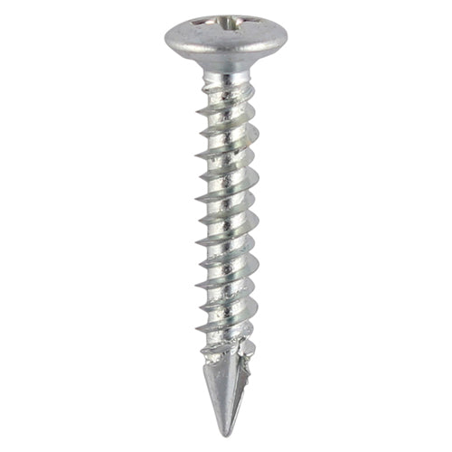 Window Fabrication Screws - Pan Countersunk - PH - High-Low Thread - Slash Point - Zinc - 4.3 x 20 - Box of 1000